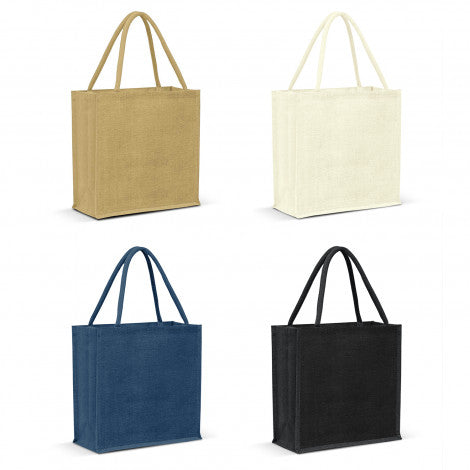 Monza Jute Tote Bag - Colour Match - Unbranded (Plain)