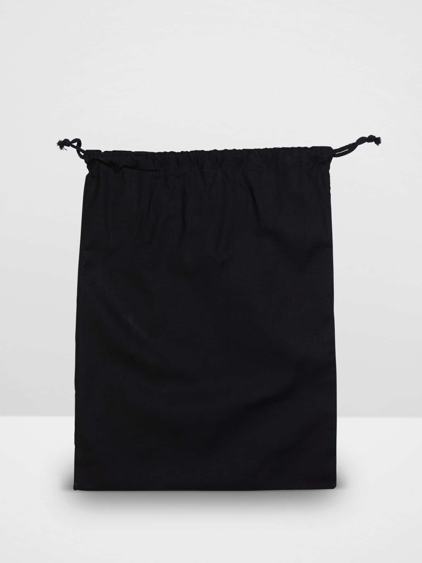 Black Drawstring Calico Bag (400x500mm)