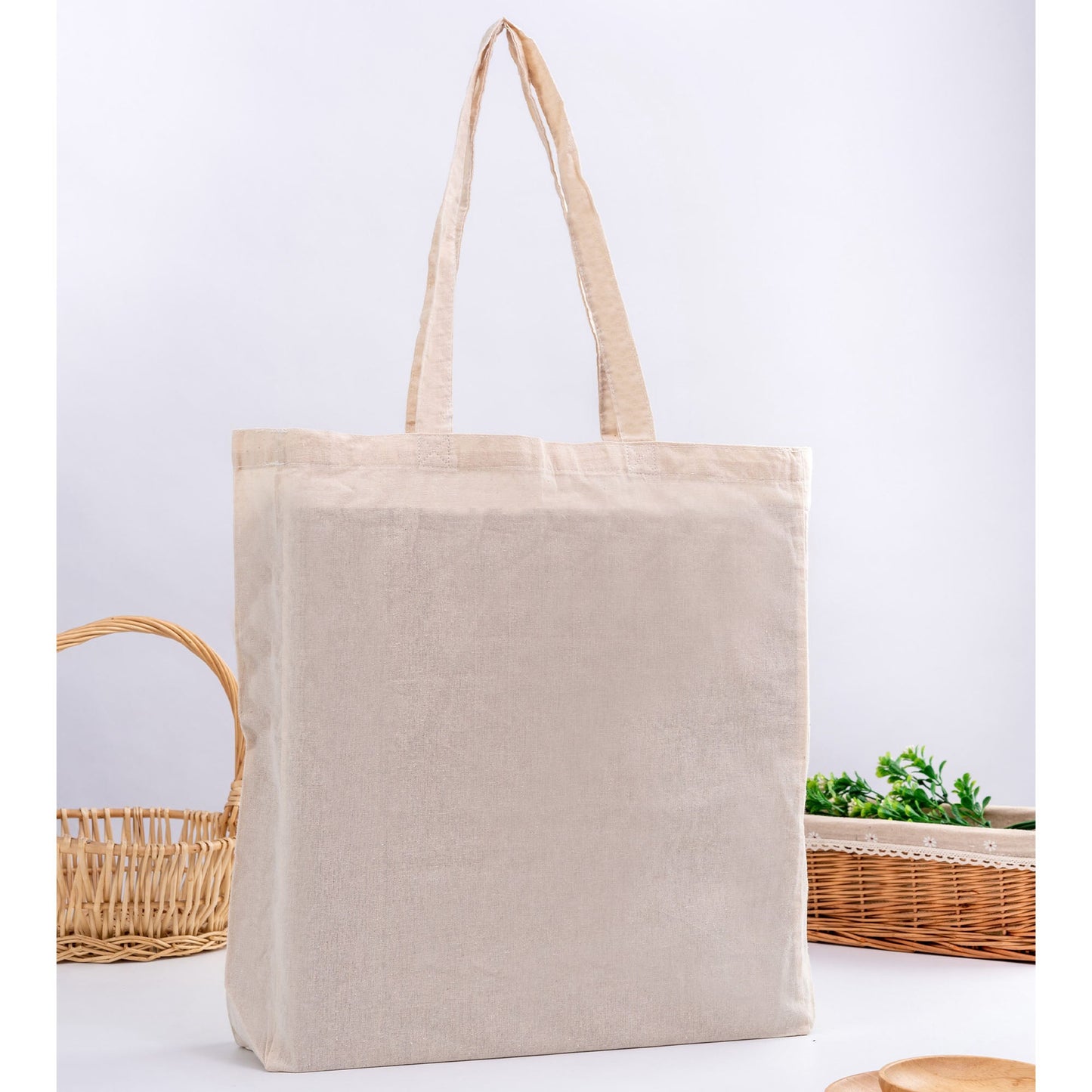 Calico Bag with Gusset - Unbranded (Plain)