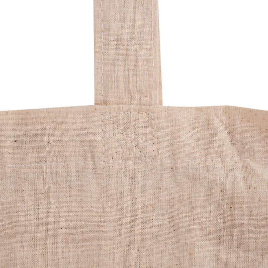 Long Handle Calico Shopper - Unbranded (Plain)
