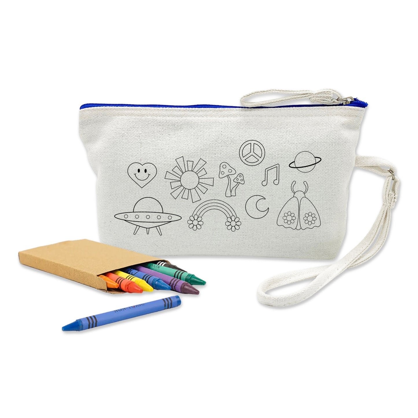 Colouring Canvas Cosmetic Bag - Unbranded (Plain)