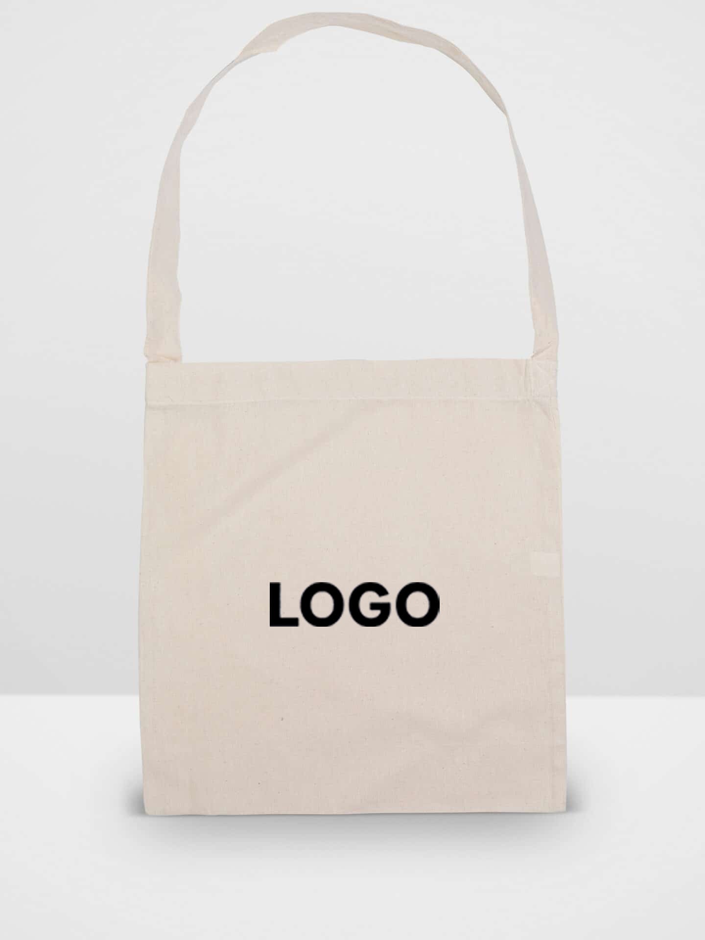 Natural Calico Library Bag