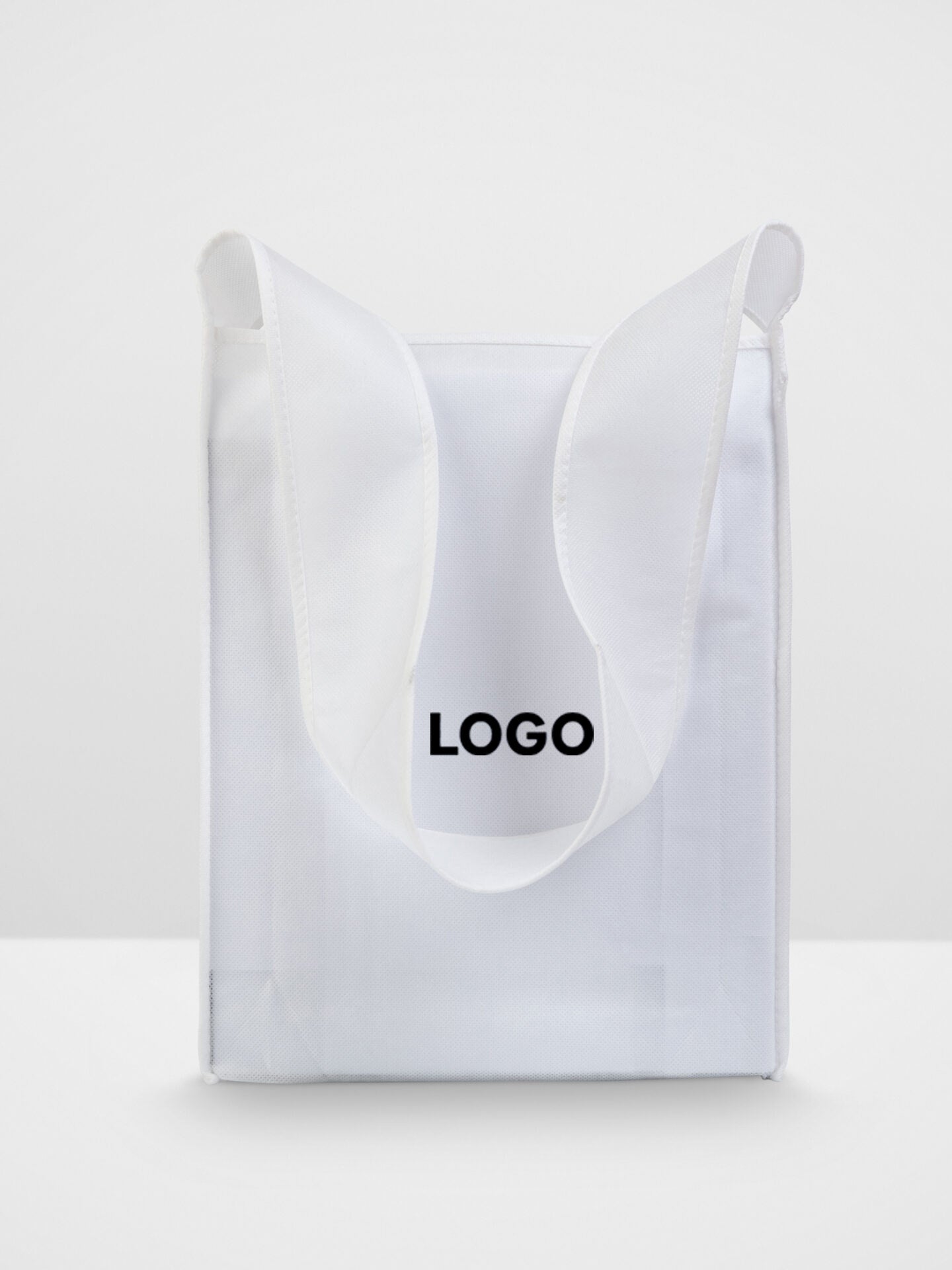 White Non-Woven Shoulder Bag