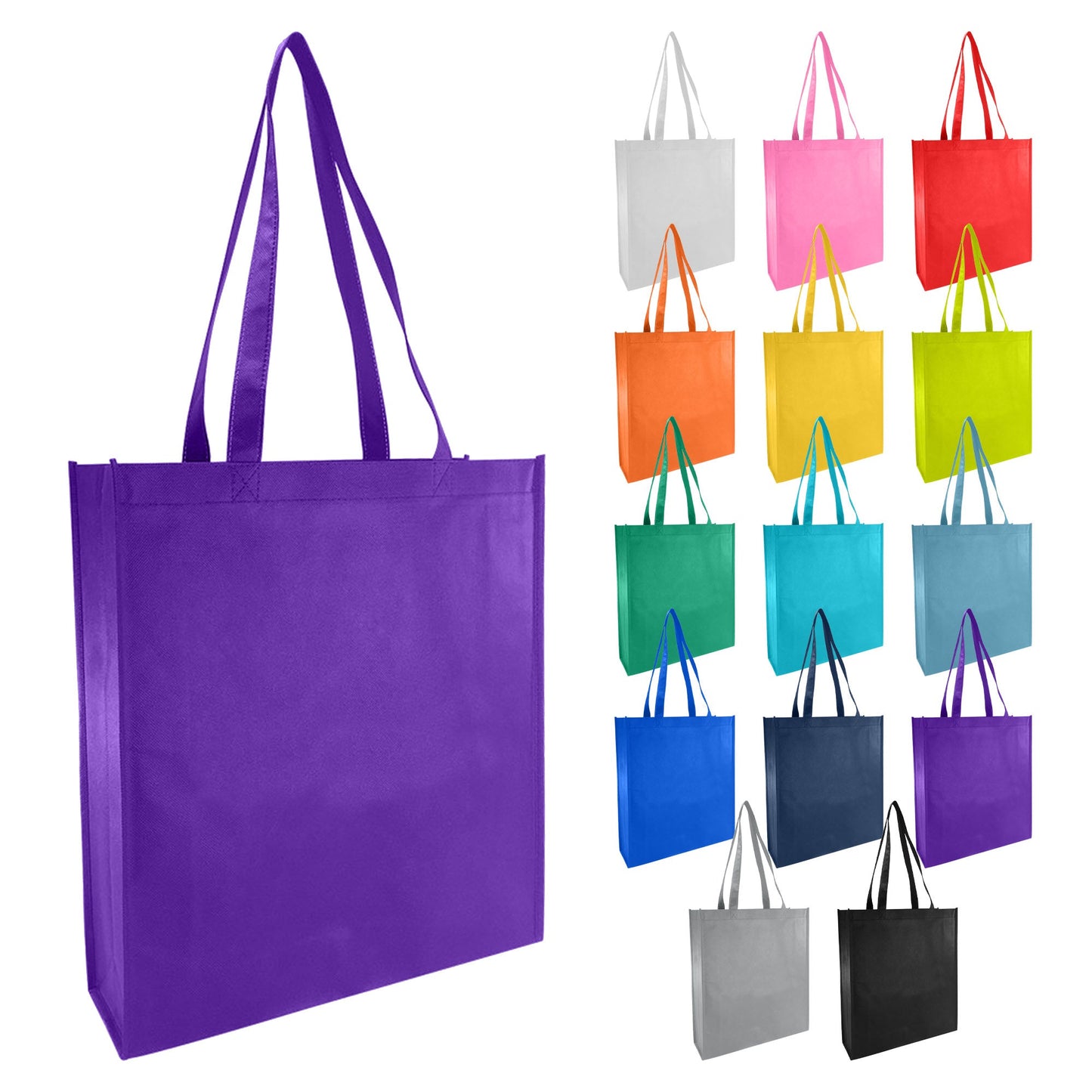 Non Woven Bag with Large Gusset - Unbranded (Plain)