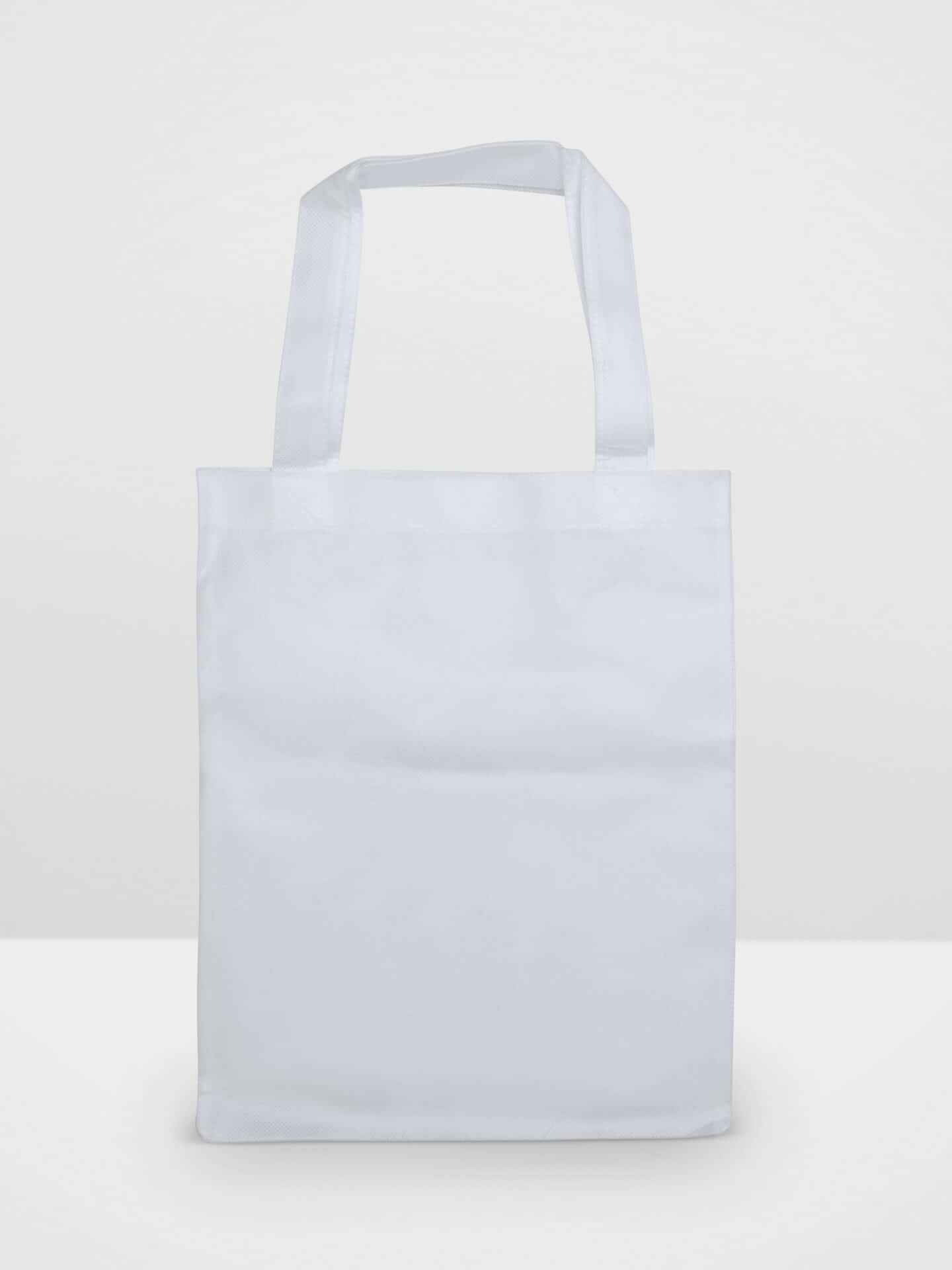 White Non-Woven Tote Bag