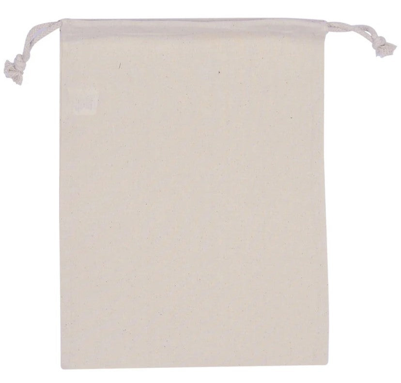 Cotton Drawstring Pouch - Medium – Promino Bags