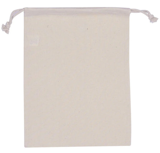 Cotton Drawstring Pouch - Medium