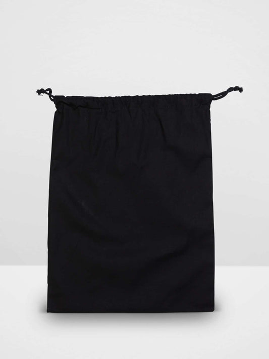 Black Drawstring Calico Bag (400x500mm)