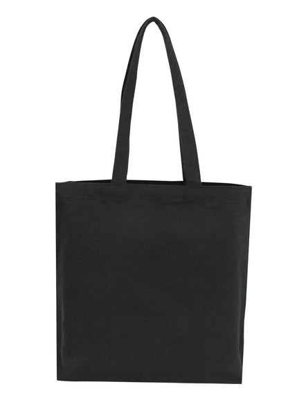 Canvas Tote Black With Bottom Only