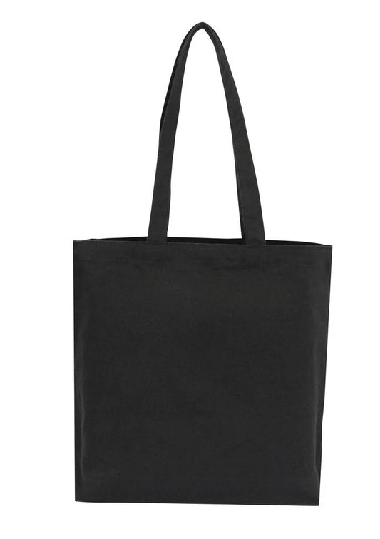 Canvas Tote Black With Bottom Only