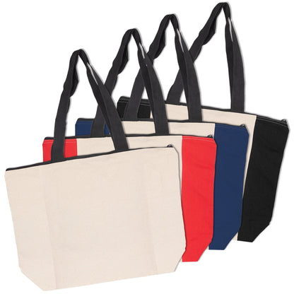 Calico Zip Shopper - Unbranded (Plain)