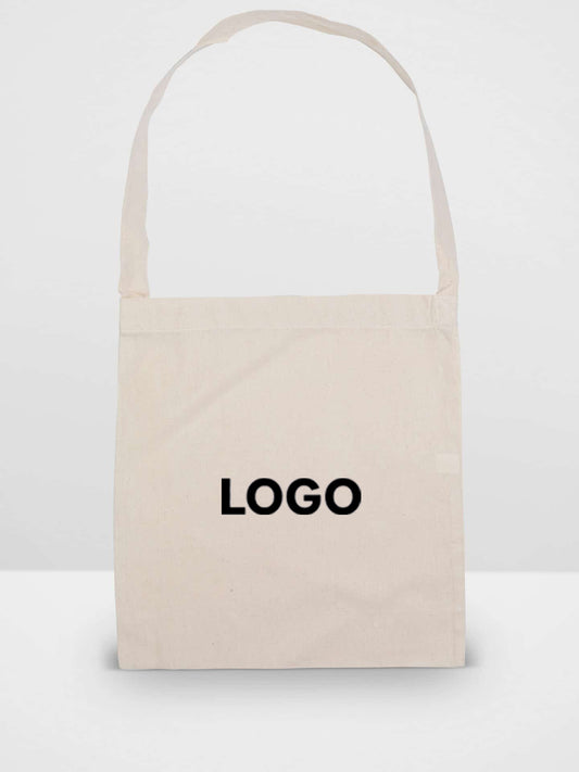Natural Calico Library Bag