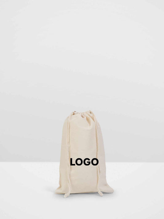 Natural Drawstring Calico Bag (200x300mm)