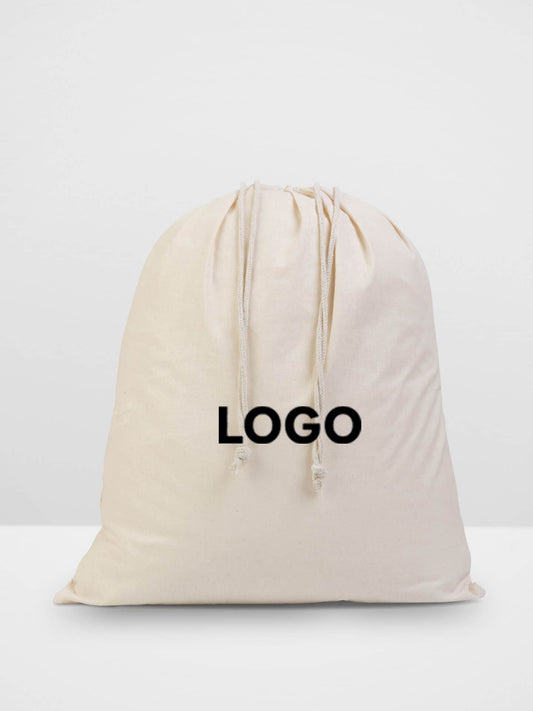 Natural Drawstring Calico Bag (400x500mm)
